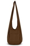 YOUR COZY Boho Purses And Handbags Handmade Cotton Bag For Unisex (Brown)