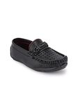 RAI SAHAB Black Loafer Shoes for Boy(624IA-5UK)