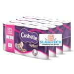Cushelle Quilted 3-Ply Longer Rolls Toilet Tissue, 32 Pack - 4 x 8 Pack (236 Sheets) Sold by Slamtech
