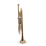 SKYLARK INTERNATIONAL� ND Model Trumpet Nickel Polish with Music Stand Free Mouthpiece And Hard case