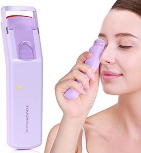 TOUCHBeauty Wimpernzange Beheizte, Elektrische Wimpernzange Professionelle mit Silikon-Heizkissen, 30S Schnelle Erwärmung, Langlebig für 24 Stunden,Leicht für Unterwegs