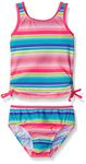 Osh Kosh Toddler Girls Multi Stripe Two Piece Tankini, Multi, 2T