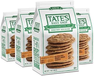 Tate's Bake Shop Gluten Free Ginger Zinger Cookies, 4 - 7 oz Bags