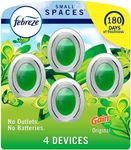 Febreze Small Spaces Air Freshener, Plug in Alternative Air Freshener for Home Long Lasting, Gain Original Scent, Bathroom Air Freshener, Closet Air Fresheners, Odor Fighter for Strong Odor (4 Count)