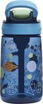 Contigo children's drinking bottle Easy Clean Autospout with straw, BPA-free robust bottle, 100% leak-proof, easy to clean, ideal for daycare, kindergarten, school, 420 ml, Blueberry Cosmos