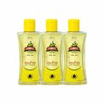 Oligro Body Massage Olive Oil Pack of 3 (100ml Each)- for Body Massage & Hair Care|Goodness of Vitamin E & Almond Oil|Helps to Nourish & Glowing Skin|Pure & Natural -for Both Men & Women