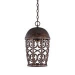 Designers Fountain 97594-BU Amherst Hanging Lantern, 17.75 in H, Burnt Umber