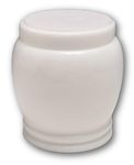 Athenian Marble White Cremation Urn Holds Up to 200 Cubic Inches Ashes