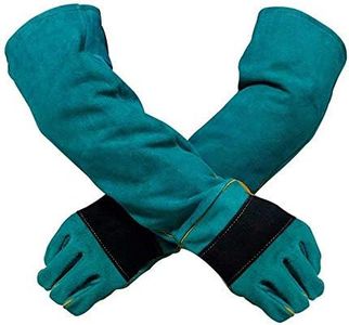 YBB Animal Handling Anti-bite/Scratch Gloves for Dog Cat Bird Parrot Pet (Green)