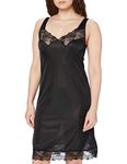 Marlon Women's P106 Freya Plain Full Slip, Black, 18