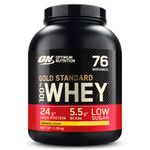 Optimum Nutrition Gold Standard Whey Muscle Building and Recovery Protein Powder With Naturally Occurring Glutamine and Amino Acids, Banana Cream, 76 Servings, 2.28kg, Packaging May Vary