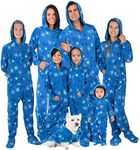 Footed Pajamas - Family Matching Snow Blizzard Day Hoodie One Pieces for Boys, Girls, Men, Women and Pets - Adult - Medium (Fits 5'8-5'11")