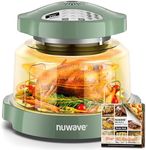 Nuwave Oven Pro Plus Air Fryer, Infra-Red Countertop, 2025 Advanced Convection, No Defrosting or Preheating, Cook Fresh or Frozen, Durable Power Dome, 100 Presets & 50 Memory, PFAS Free, Wild Olive