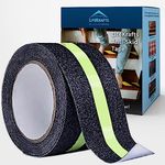 Lifekrafts Anti Skid Tape for Stairs Glow in the Dark Anti Slip Tape - Size (Black and Glow, 5x50mm)