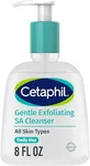 Cetaphil Gentle Exfoliating SA Cleanser, Foaming Gel Cleanser for All Skin Types, 8 Oz Pump Bottle, Salicylic Acid, Mandelic Acid & Gluconolactone, Gently Exfoliates, Dermatologist Recommended Brand