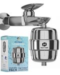 NiXY HUB Shower Filter - Water Softener for Bathroom, 20 Stage Filtering, Hard Water Softener For Tap Water Filter, Reduces Dry Itchy Skin, Dandruff, Improves The Condition Your Skin, Hairs, & Nails