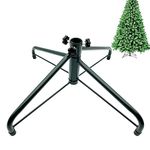 YUNSTK 45cm Christmas Tree Stand for Artificial Trees, Metal Xmas Tree Stand Folding Christmas Tree Holder Base for 6 Foot Tree, Green Replacement Christmas Tree Legs Christmas Decoration Accessories