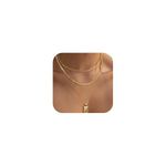 VIROMY Gold Necklace for Women 14k Gold Chain Necklaces Dainty Layered Necklaces Simple Stackable Pendant Necklaces Herringbone Rope Chain Gold Choker Necklaces Gold Jewelry for Women