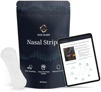 Nox Sleep Nasal Strips for Snoring – Premium Transparent Nose Strips for Breathing, Extra Strength Adhesive | Snoring Solution for Deeper Sleep & Peak Performance