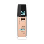 Maybelline New York Fit Me Matte + Poreless Liquid Foundation, pore minimising Foundation, lightweight formula suitable for daily use, Matte Finish Foundation for Indian Skin - 125 Nude Beige, 30 ml