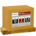 Buildskill Xtra-Small Cardboard Box for Packing, Packing Material, 3Ply 10"X7"X3.5" corrugated box for packing, Suitable E-commerce Shipping, Recycled Material, Ideal for Home Shifting (Pack of 10)