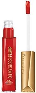 Rimmel London Oh My Gloss Plump Lip Shine with Moisturising Oils, Soft Lips and Ultra Bright Finish 3D Effect, 500 Saucy, 6 ml