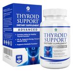 Thyroid Support Supplement - (Vegetarian) - natural blend of Vitamin B12, Iodine, Zinc, Selenium, Ashwagandha Root, Copper, Coleus Forskohlii & more - 30 Day Supply