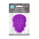 R&M International 0400 Day of The Dead Sugar Skull 3" Cookie Cut and Stamp, Purple