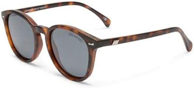 Le Specs Uni-Sex Bandwagon Matte Tort Round Sunglasses