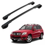 Titopena Roof Rack Cross Bars fit for Mercedes Benz GLK 2009-2015 Aluminum Top Rails Carrier Bag Luggage Kayak Canoe Bike Snowboard Skiboard