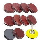 Dandelionsky 100PCS 3 Inch Sander Disc Pads 80-3000 Grit Sandpaper with Abrasive Polish Pad Plate for Drill Grinder Rotary Tools