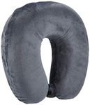 ANTIL'S Unisex U-Shaped Neck Rest Pillow for Travel Micro Fibres Soft Cushion(Grey)