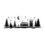 Woodland Camping Large Sticker Caravan Motorhome Van Car Adventure Horsebox Bodywork Decal