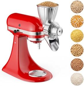GVODE Grain Mill Attachment for KitchenAid Stand Mixer, 9 Grind Level Flour Mill for KitchenAid, Fit for Grinding Wheat, Corn, Oats, Millet, Coffee Beans