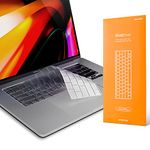 UPPERCASE GhostCover Premium Ultra Thin Keyboard Cover Protector EU Layout Only, Compatible with M1 2020+ MacBook Pro 13" and 2019+ MacBook Pro 16" (A2338 A2289 A2251 A2141, EU Layout)