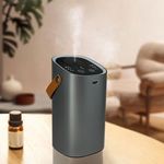 Waterless Diffusers for Essential Oils, Nebulizing DiffuseAromatherapy Machine with Touch Screen, 2000mAh Portable Smart Car Aromatherapy Diffuser USB Charging