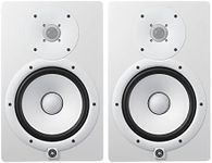 YAMAHA HS8 8-Inch Powered Studio Monitor (White, 2-Pack) Bundle (2 Items)