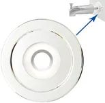 Welvzen 1/4" Spacer for Tub Spout, Flange Trim Ring for Bath Faucet, Eschutcheon Cover Plate for Spigot with Split PVC Blocking Water, Shower Pipe Remodeling Sealer (304SUS-Chrome)