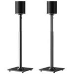 ELIVED Speaker Stands for Sonos Era 100, Height Adjustable 35"- 43.4" Speaker Stands Pair, Surround Sound Speaker Stand with Cable Management for Sonos Era 100 Speaker, 11 LBS Loading, YD5036