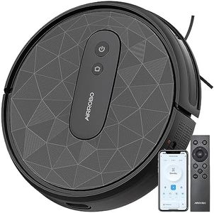 AIRROBO P20 Robot Aspirador, Succión 2800Pa Aspiradora Automática, Limpieza Zig-Za, Autonomía 120 Minutos, Control App, para alfombras, Pelo de Mascotas y Suelos Duros