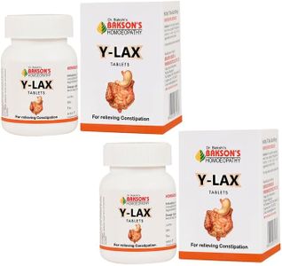 Dr. Bakshi's BAKSON'S HOMEPATHY Y-Lax Tablets-150 Tablets (2 Pack of 75 Units)