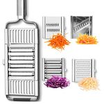 Multifunctional 4 in 1 Vegetable Slicer Cheese Grater Potato Grater Peeler Adjustable Kitchen Tool fit for Salad Fries Chips and All Vegetable