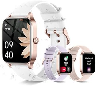 Android Smart Watch for Women(Answer/Make Calls) 1.85''Full Touch Screen Fitness Tracker Pedometer/Calories/ 100+ Sports Modes Waterproof Smart Watch AI Voice/DIY Watch Face/Heart Rate/Sleep Monitor