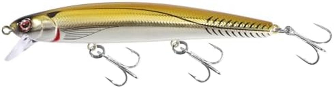 LITTMA—Saltwater Jerkbait, LITTMA Surf Minnow 110, California Surf Fishing, Crankbait Surf Flash Fishing Salt Pro Lure Minnow 110, Pearl Pink Belly Glow Fishing Lures