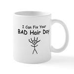 CafePress I Can Fix Your Bad Hair Day Mug 11 oz (325 ml) Ceramic Coffee Mug