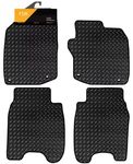 FSW - Tailored Mats - Fits HONDA Civic 2012-2016 Petrol Only - HEAVY DUTY 3mm Rubber Matting - Waterproof, Non Slip Car Floor Mat, Fitted with Clips & Anti Slip Backing - 4 Rubber Floor Mat Set