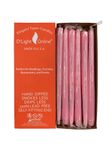 D'light Online Elegant Taper Premium Quality Candles Set of 12 Individually Wrapped (12 Inch, Pink)