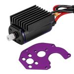 INJORA 050 Pro Brushed Motor 50T with Metal Motor Mount and Aluminum Heat Sink for SCX24 AX24 1/24 RC Crawler Upgrade