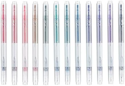 Erin Condren Dual-Ink + Dual-Tip Markers 12-Pack Highlighter Pens. Write, Highlight, Color-Code & More. Perfect for Work and School, 12 Barrels, 24 Total Colors by .