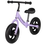 Stream 12" Balance Bike Carbon Steel Frame No Pedal Walking Balance Bike Training Bicycle for Kids and Toddlers 2- to 6 Years Old (purple)